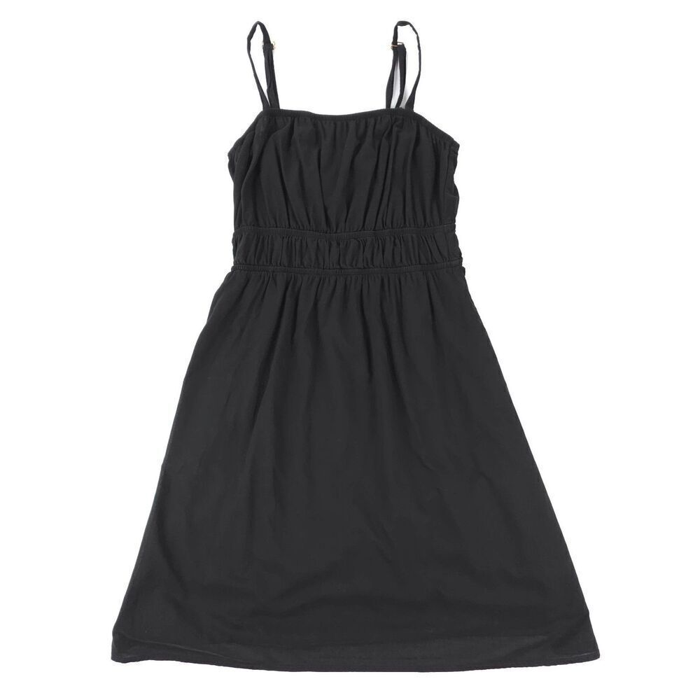 NEW Nation LTD Opal Elasticated Sundress Jet Black Pima French Girl Minimal Boho